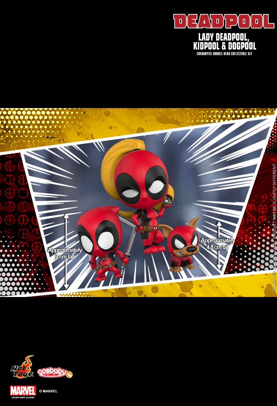 Hot Toys COSB486 Lady Deadpool Kidpool & Dog pool