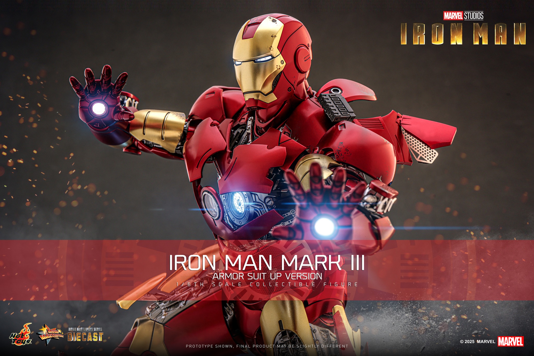 Hot Toys MMS825D72 Iron Man - Iron Man Mark III (Armor Suit Up Version)
