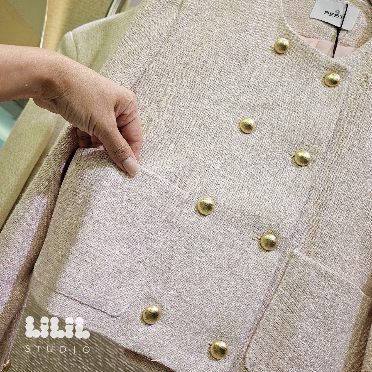 Blazer เบลเซอร์ผ้าลินินสีสวย