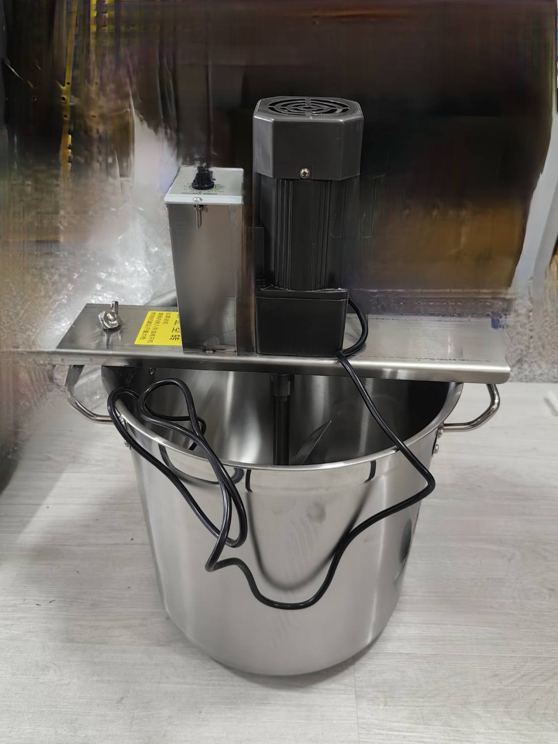 OT232 เครื่องกวนไส้ กวนโจ๊ก สังขยา ครีม แป้ง ทำขนมไทย รุ่นงานหนัก มอเตอร์ใหญ่แรงๆ