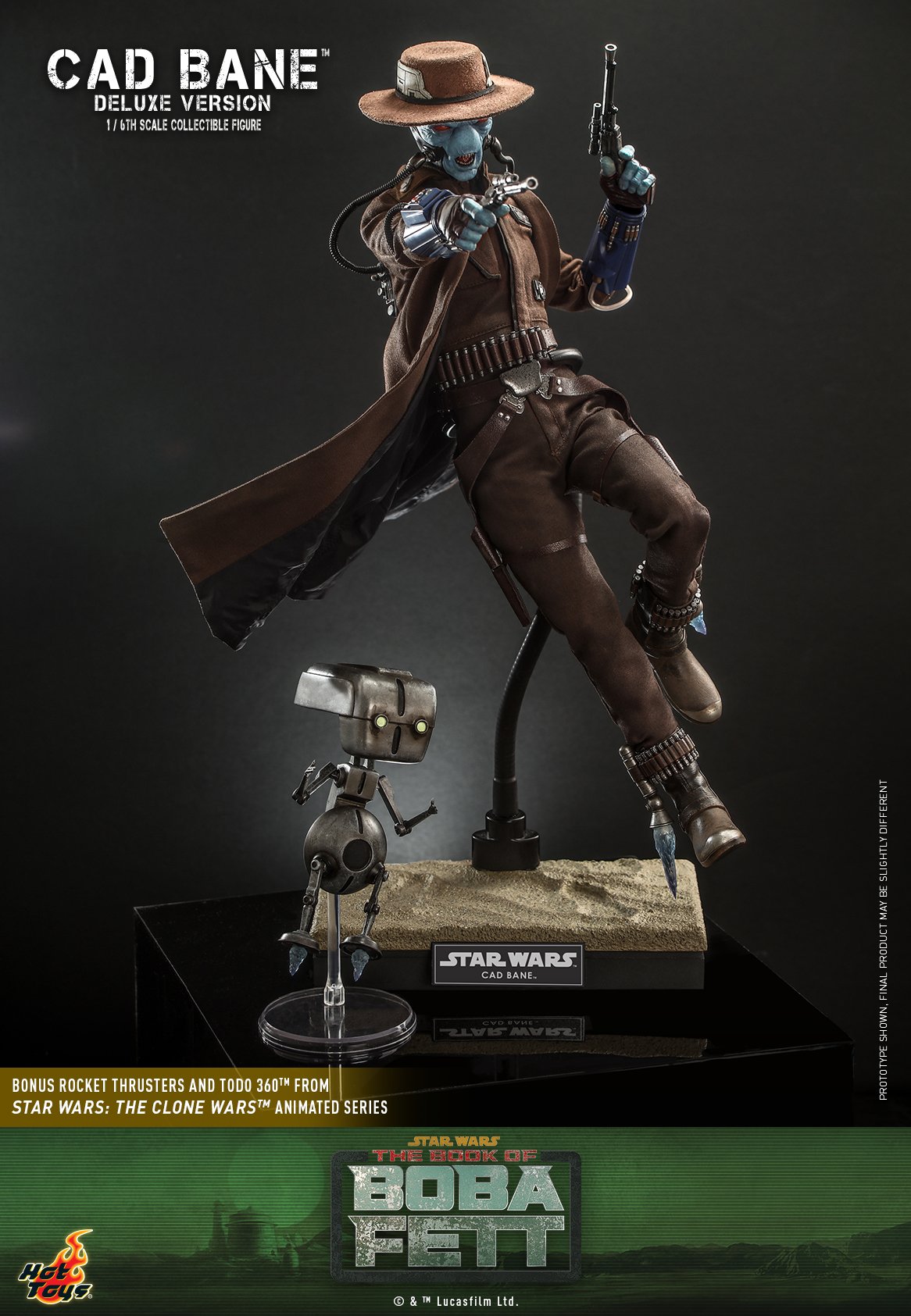 Hot Toys TMS080 1/6 Star Wars: The Book of Boba Fett™ - Cad Bane™ (Deluxe Version)
