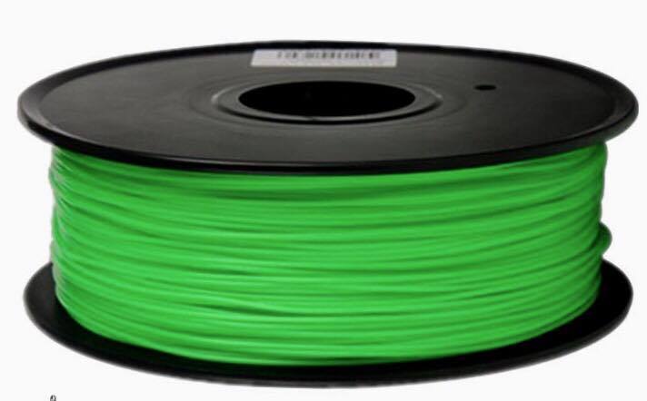 เส้นวัสดุ PLA ม้วนละ 1 กิโลกรัม (สีเขียว)