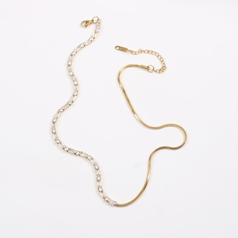 “เช็คสินค้าทัก line ก่อนโอนนะคะ”สร้อยคอสำหรับผิวแพ้ง่าย Diamond chain_NT378