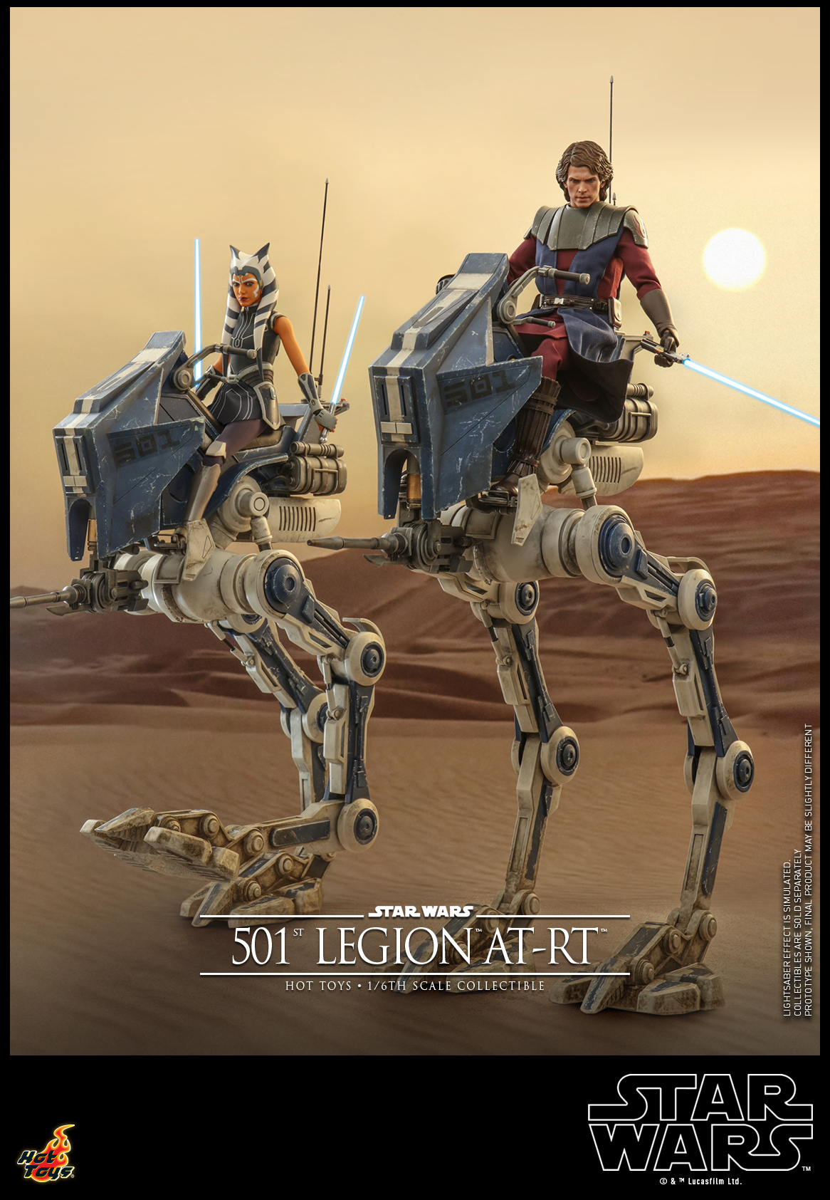 Hot Toys TMS090 1/6 Star Wars: The Clone Wars - 501st Legion AT-RT