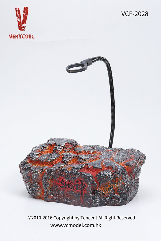 VERYCOOL DZS-003 + VCF-2028 1/6 “Dou Zhan Shen” Series of Tencent Game - RAKSA + Stone-Shaped Display Stand