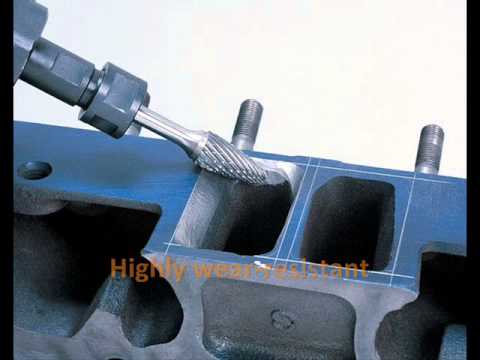 DS08 ชุดดอกเจียรคาร์ไบ 6 มิล แกนยาว สำหรับ เจียรฝาสูบ พอทไอดี หรือที่ลึกๆ ชด 4 ดอก