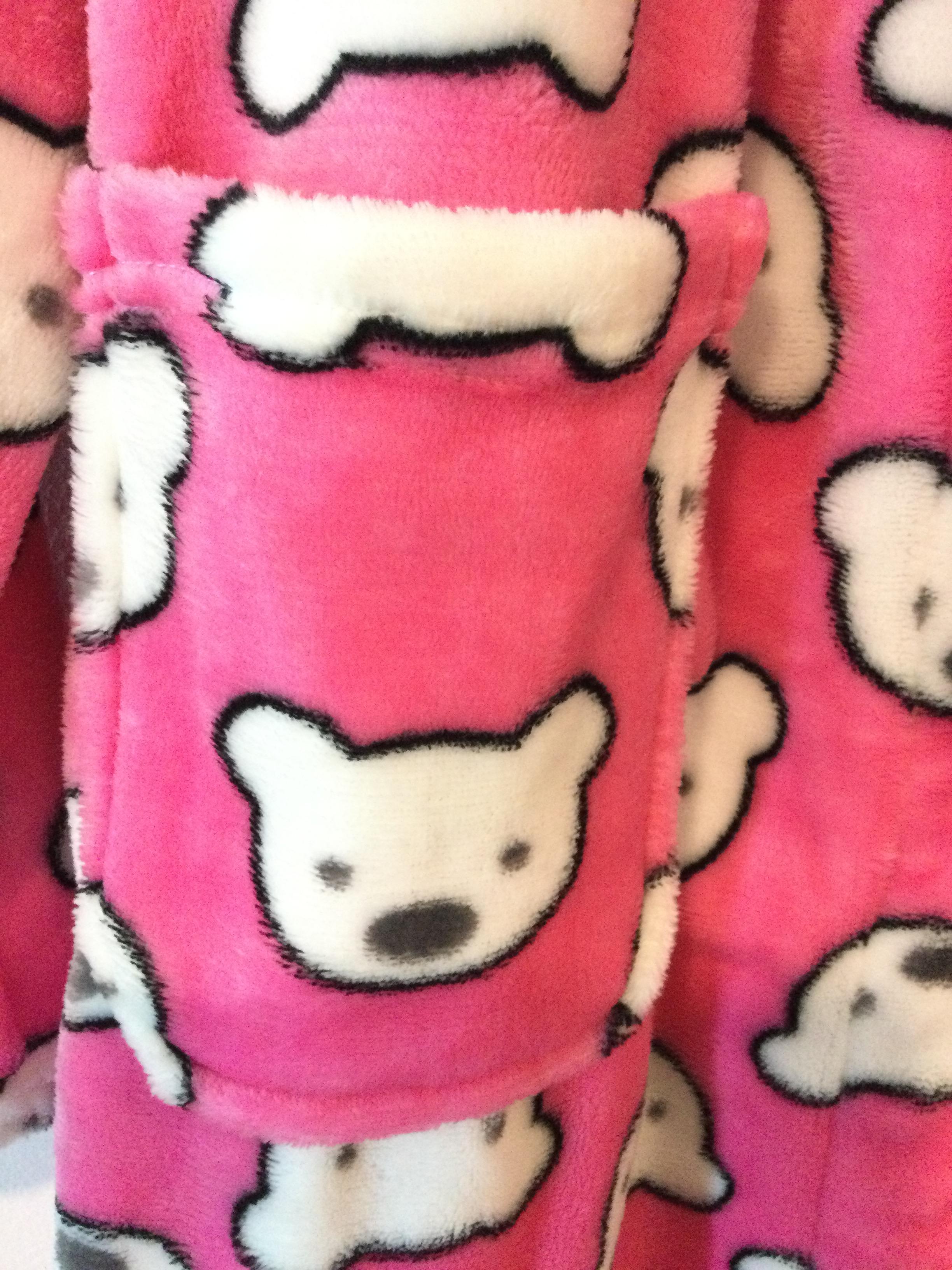 เสื้อคลุมอาบน้ำ เสื้อคลุมชุดว่ายน้ำ เสื้อคลุมใส่นอนสีชมพู