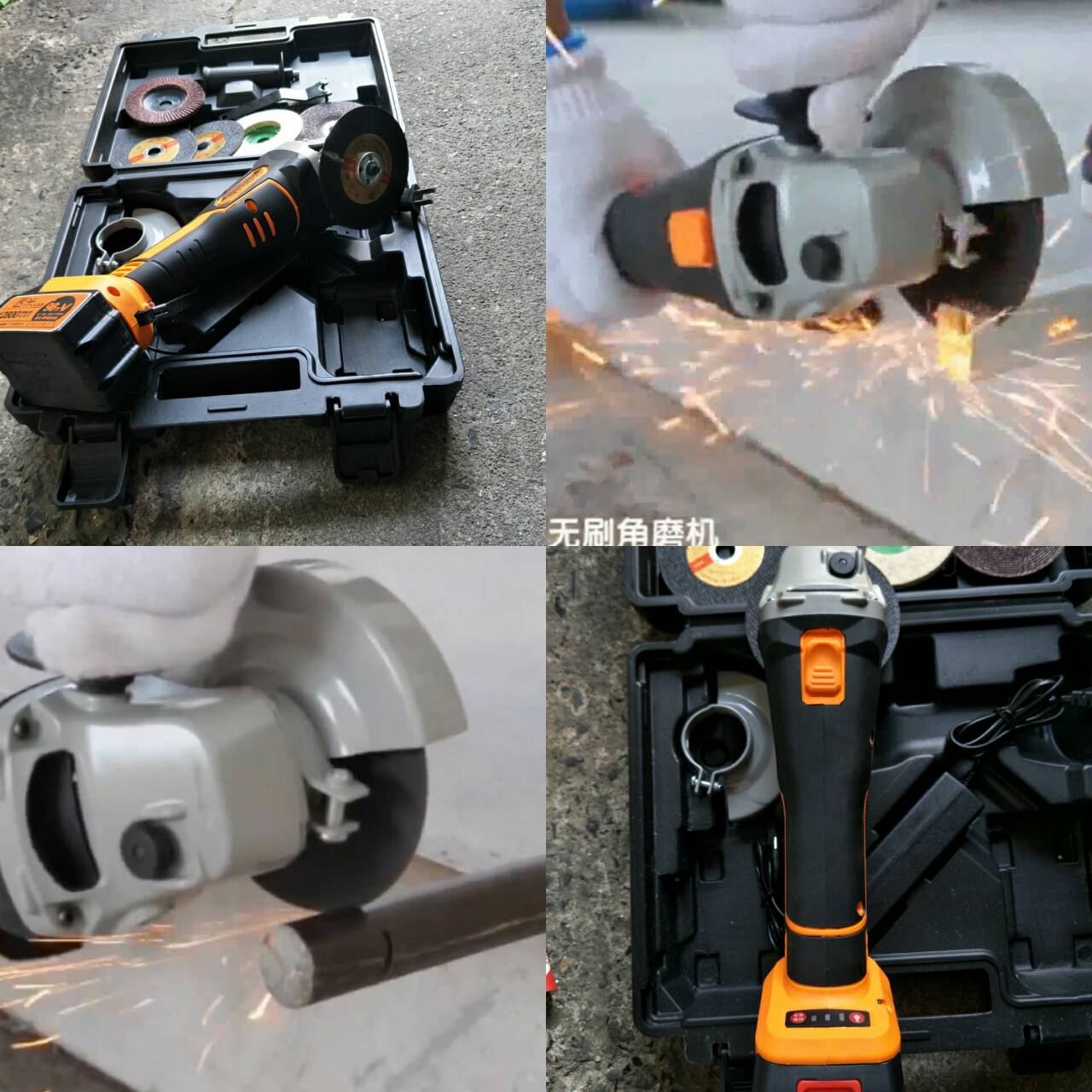 EG08 ชุดหินเจียรไร้สาย 18V ปรับรอบได้ 2 ระดับ มอเตอร์บลัสเลส สวิทเซฟตี้ คุณภาพสูง