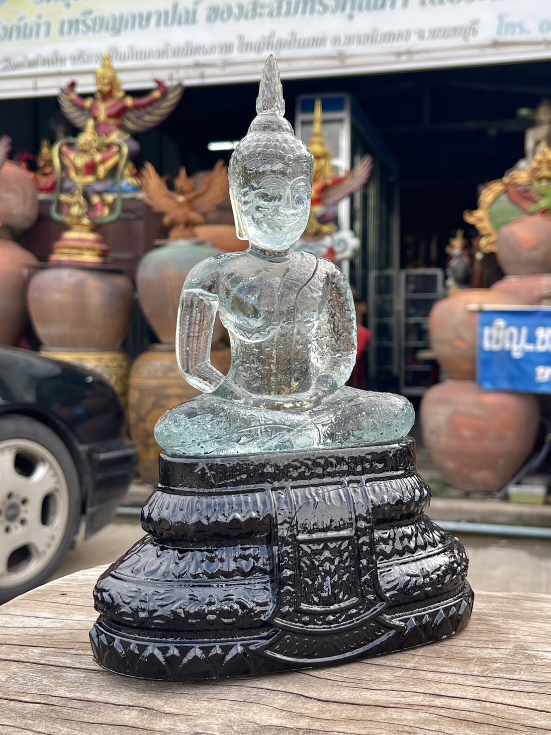 พระแก้ว 25พุทธศตวรรษ ปี2500 สีใสพาดนิล