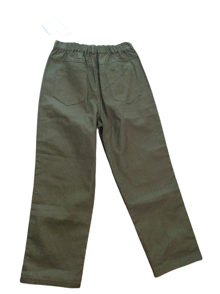 ชุดเซตขายาว เสื้อยืดโอเว่อร์ไซส์+กางเกงขายาว สีเขียวขี้ม้า