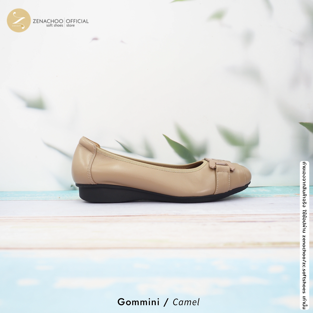 ทรงปกติ เปลี่ยนไซส์ได้-ไม่รับคืน Zenachoo รุ่น Gommini สูง 1 นิ้ว รองเท้าหนังแกะแท้ หัวตัดหน้ากว้าง หนังนิ่มมาก