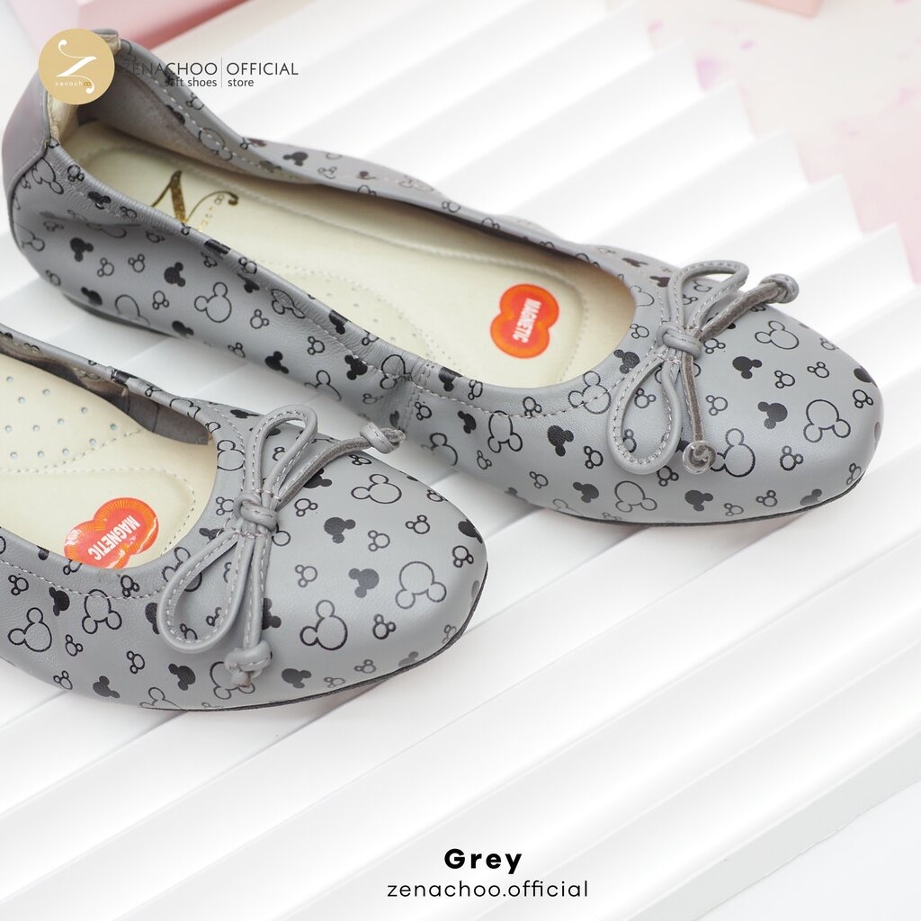 ทรงปกติ สินค้าลดราคา ไม่รับเปลี่ยน-คืน ทุกกรณึ Zenacho รุ่น Minna หนังแกะนิ่ม มีหลายสีให้เลือก