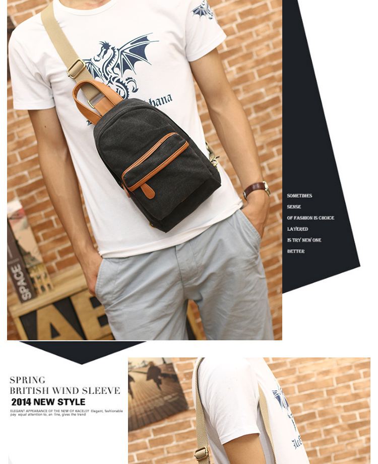 พร้อมส่ง กระเป๋าผู้ชายคาดไหล่แฟชั่นเกาหลี