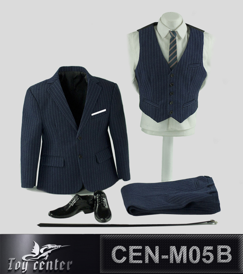 Toy Center CEN-M05C Gentermen Striped Suit (Light Grey)