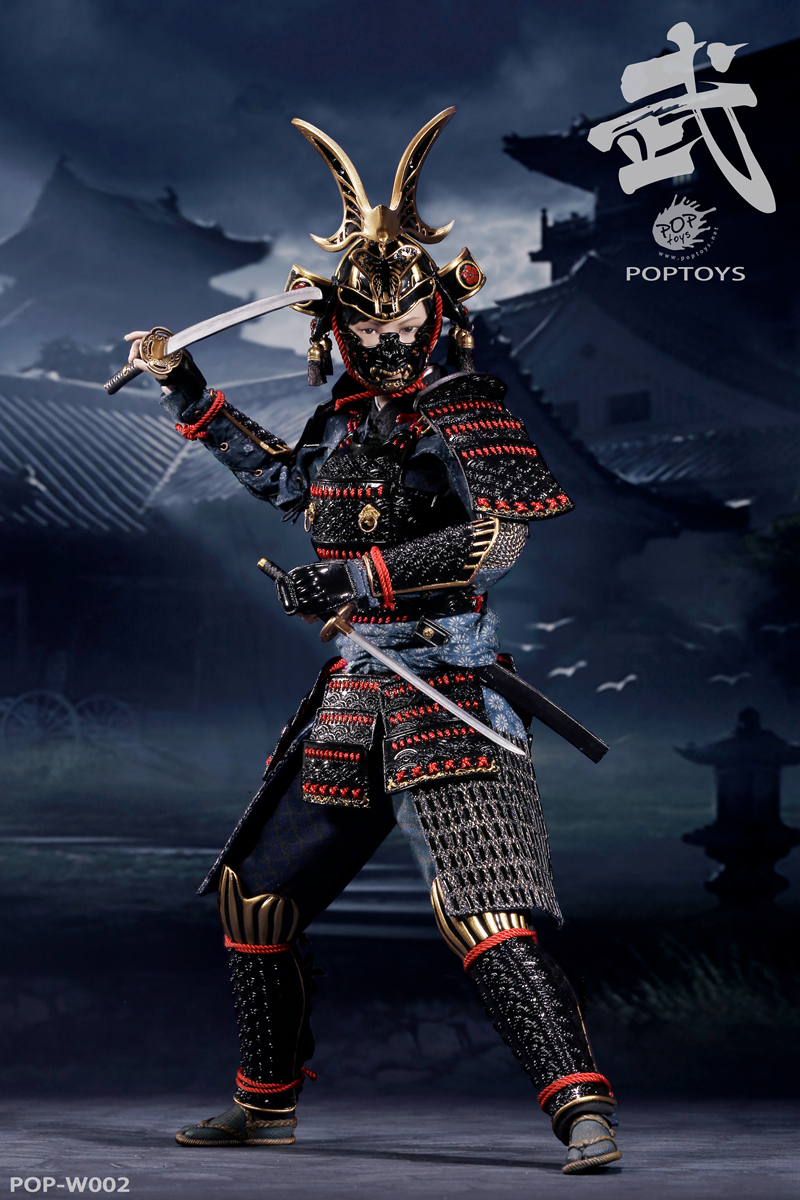 POPTOYS W002 The Second of Warrior Women Series: The Butterfly Helmets Female Warriors - The Black Armor (Standard Version)