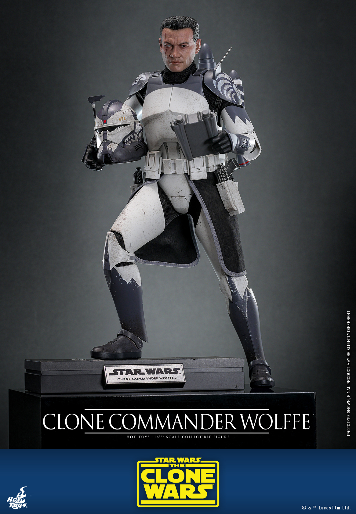 Hot Toys TMS141 Star Wars: The Clone Wars - Clone Commander Wolffe
