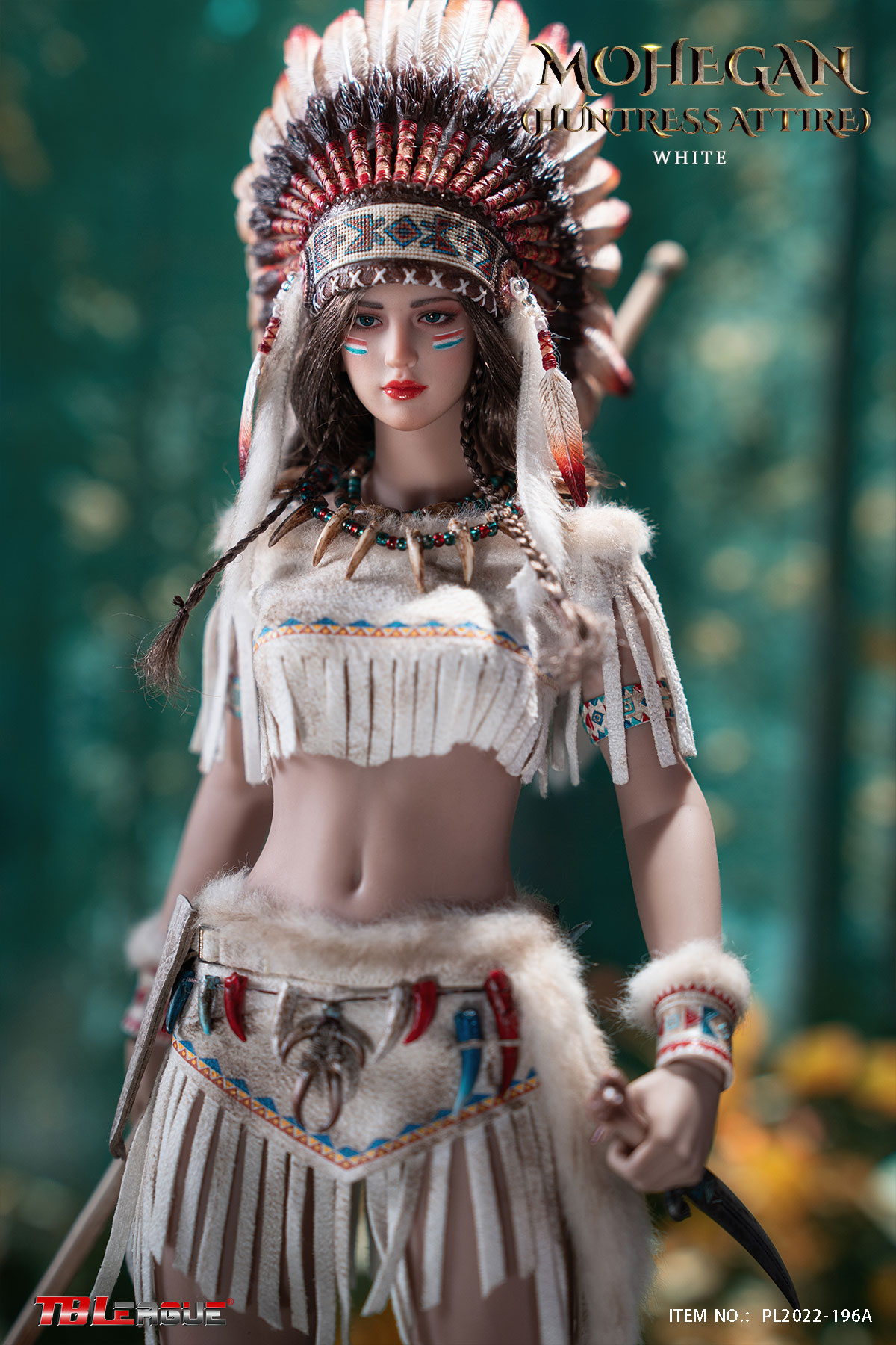TBLeague PL2022-196A 1/6 Mohegan Huntress Attire White