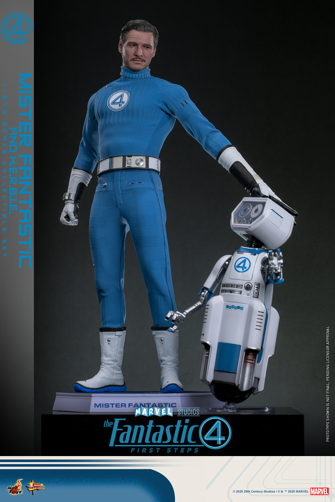 Hot Toys MMS822 The Fantastic Four: First Steps - Mister Fantastic and H.E.R.B.I.E.