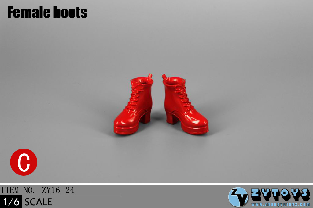 ZY Toys ZY16-23A Men's Leather Boots Black