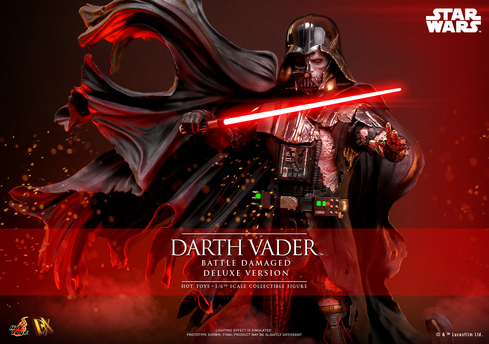 Hot Toys DX45B Star Wars - Darth Vader (Battle Damaged) (Deluxe Version) (Special Edition)