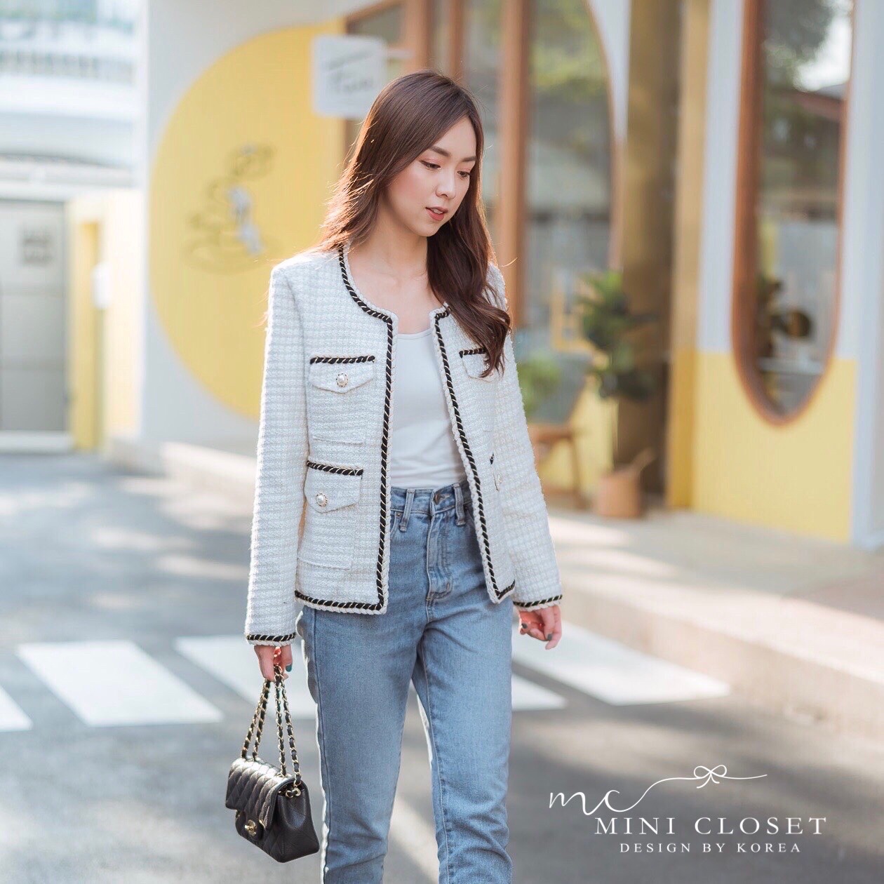 เสื้อคลุมผ้าทวีต สวยหรูดูดี มีให้เลือก 2 สีค่ะ