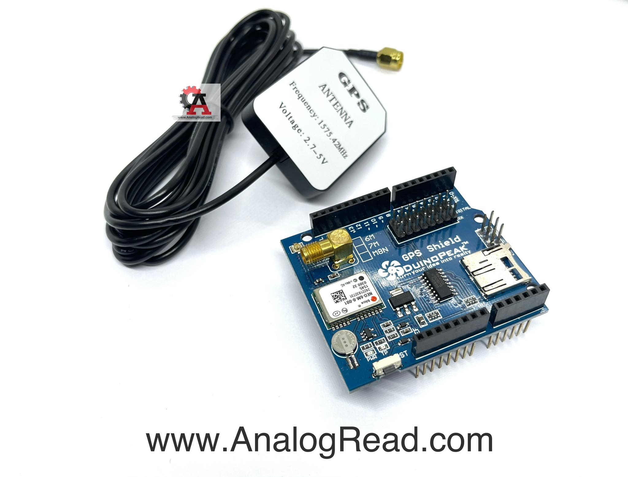 GPS Shield Ublox NEO-6M with antenna