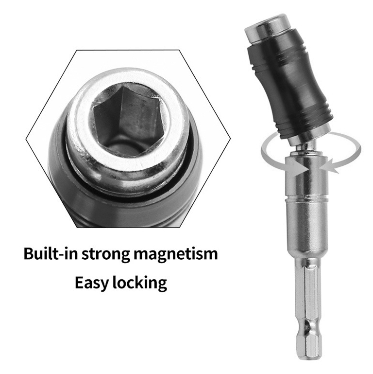 AD44 ข้อต่อไขควง งอได้ 20 องศา หมุนได้ สำหรับที่แคบ