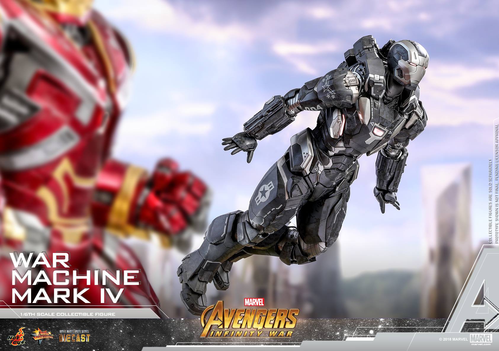 Hot Toys MMS499D26 AVENGERS: INFINITY WAR - WAR MACHINE MARK IV