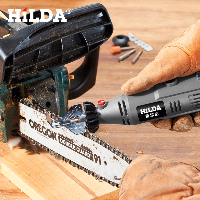 AD12 ชุดแปลงหินเจียรสายอ่อนเป็นเครื่องลับเลื่อยโซ่/เลื่อยฟันหยัก