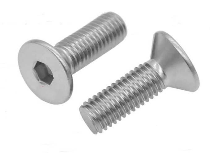 สกรูหัว เทเปอร์ Screw Flat M8 ยาว 16mm. สแตนเลส 304