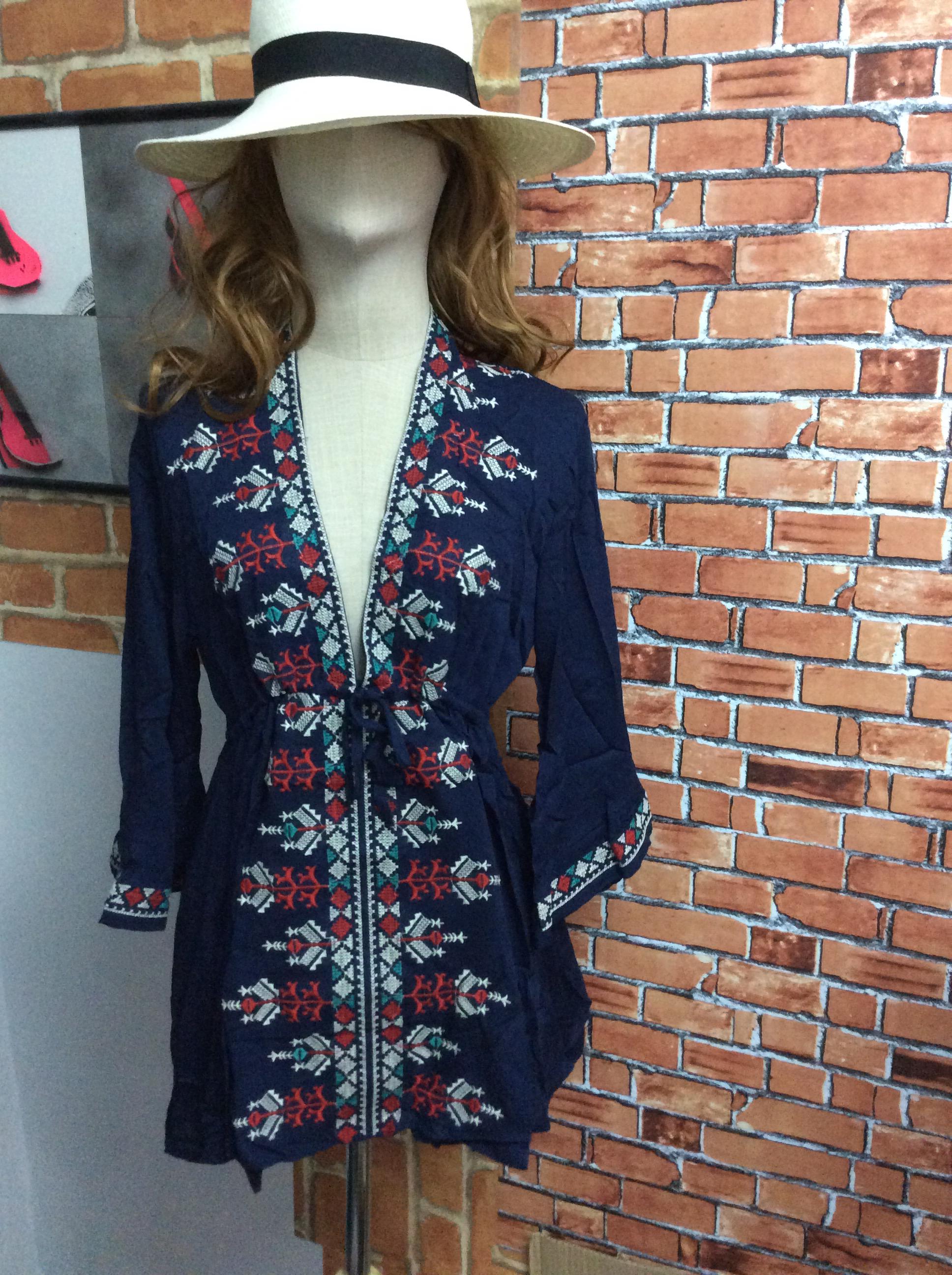 เสื้อตัวยาว มินิเดรส สไตล์โบฮเมียน งานปักสวยแน่นค่ะ