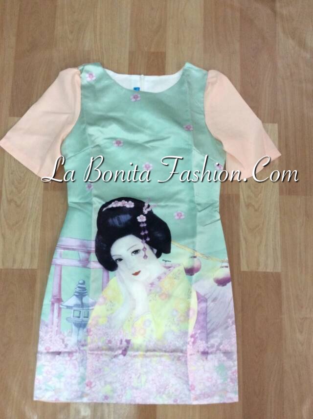 เดรสซาตินลายกิโมโน