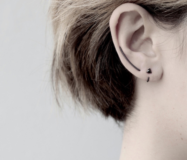 ต่างหูสำหรับผิวแพ้ง่าย เงินแท้ 92.5% U mini Clip