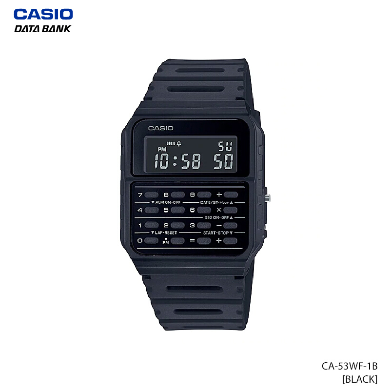 นาฬิกาข้อมือ CA-53WF DATA BANK | วัยหนุ่มสาว | นาฬิกา | CASIO CA-53 CA-53WF-1B CA-53WF-4B CA-53WF-2B CA-53WF-3B