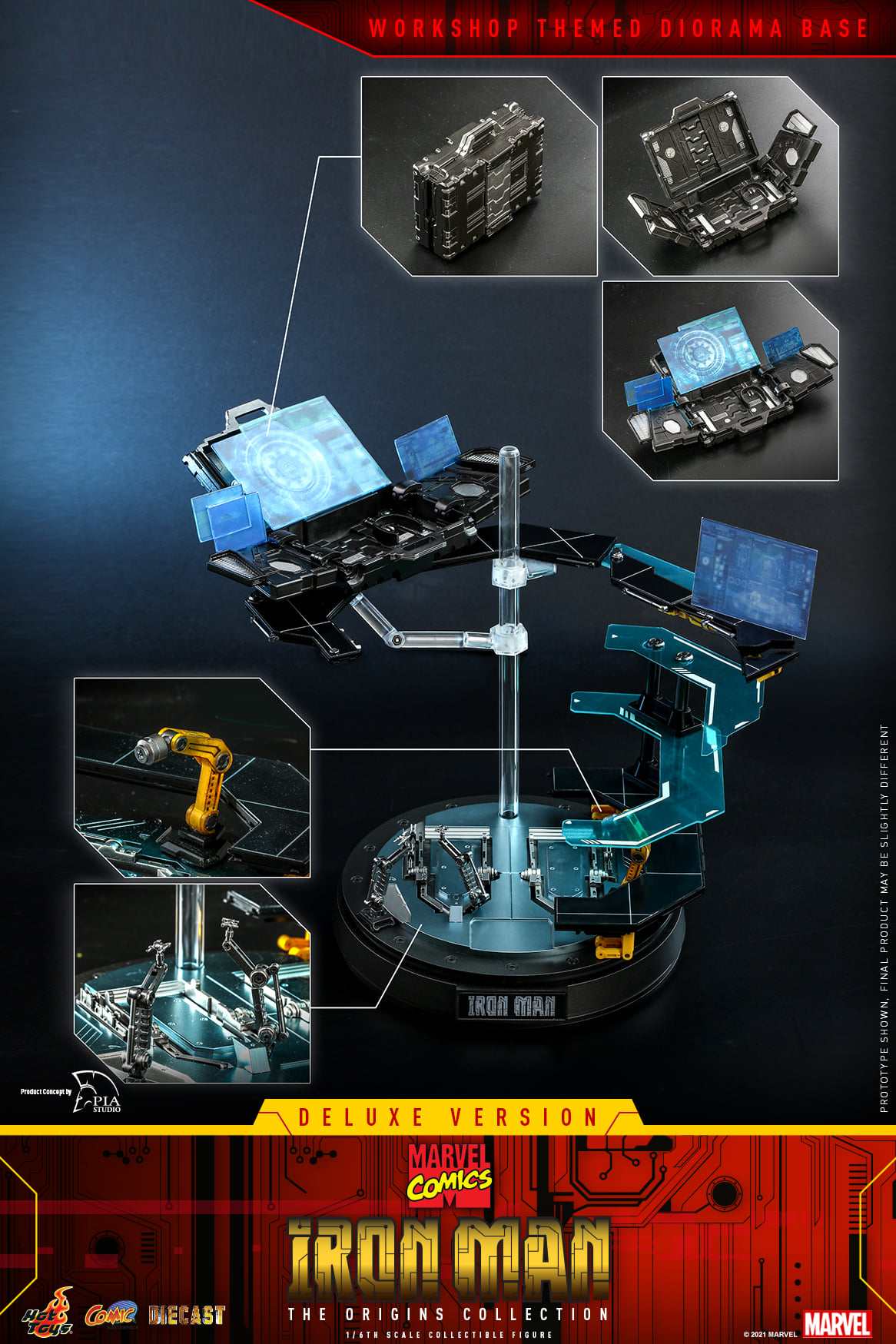 Hot Toys CMS08D38 1/6 Marvel Comics - Iron Man (Deluxe Version) [The Origins Collection]