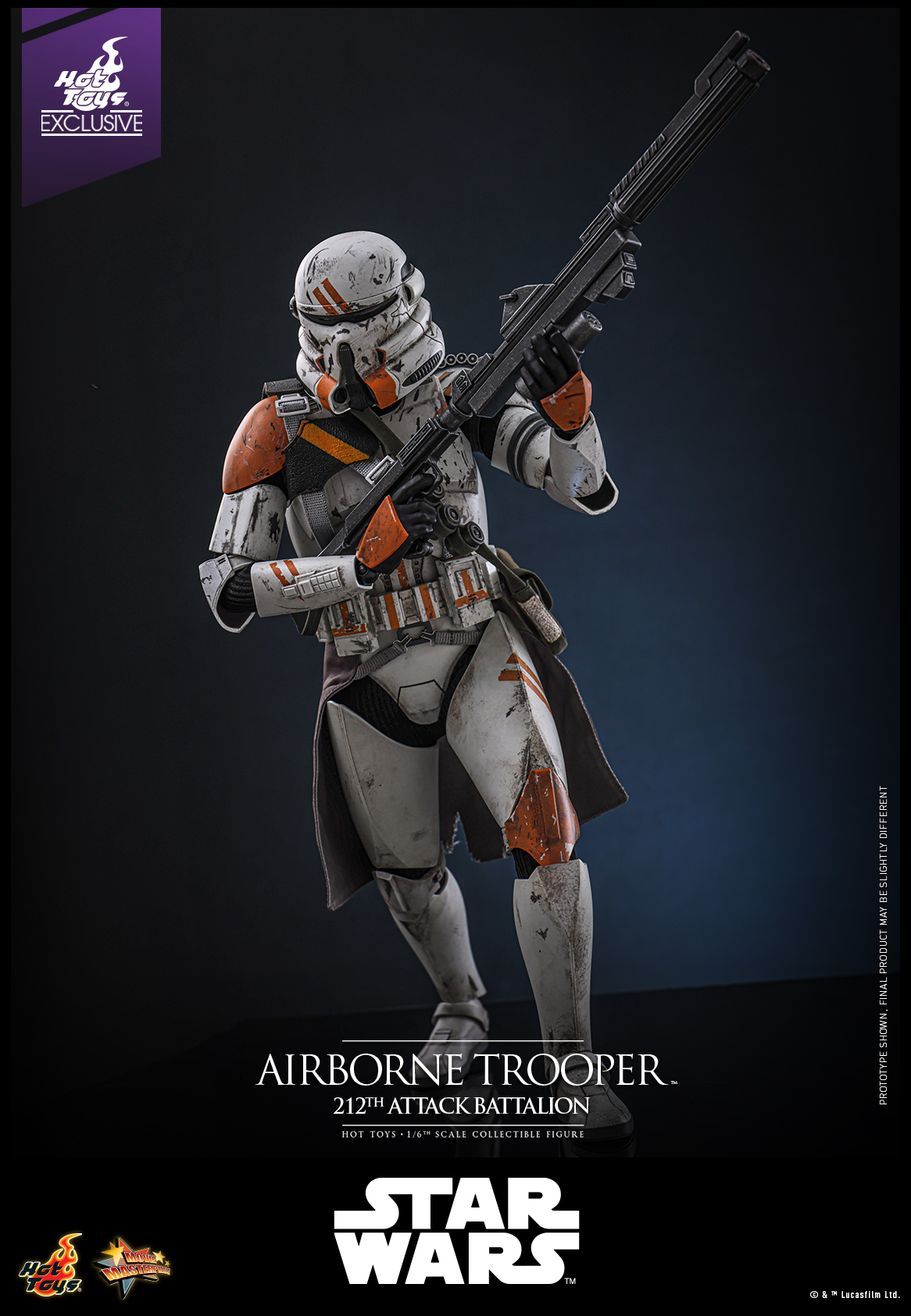 Hot Toys MMS794 Star Wars: Episode III Revenge of the Sith - Airborne Trooper (212th Attack Battalion) [Hot Toys Exclusive]