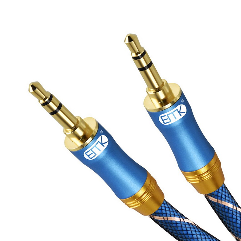 ขาย ERTK NEW AUX Blue สาย Aux 3.5 เป็น 3.5 สายถักหนังงู สำหรับเครื่องเสียง
