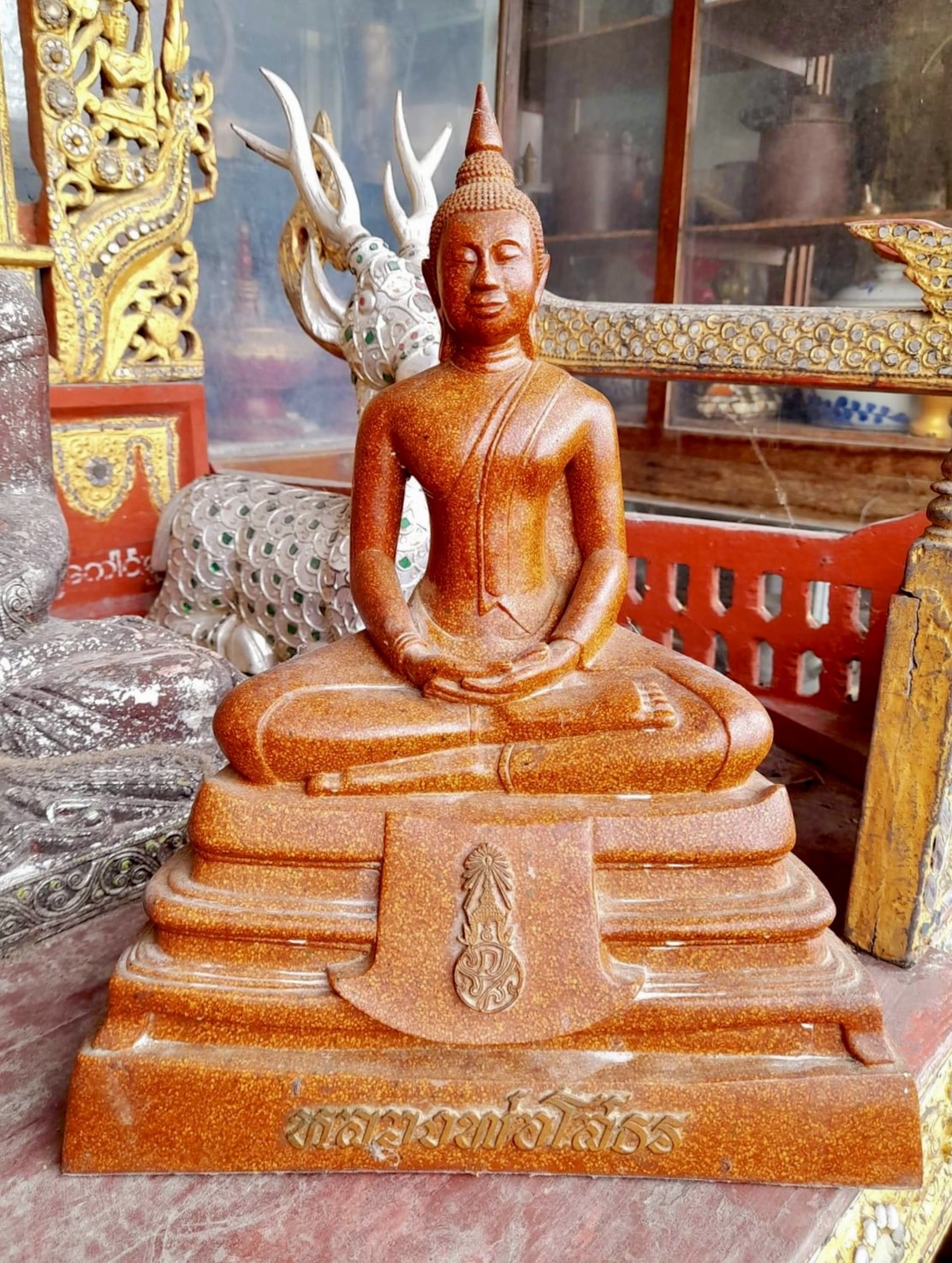หลวงพ่อโสธร หน้าตัก7นิ้ว เนื้อกระเบื้องโถสย์ รุ่นสร้างอุโบสถ ปี2536