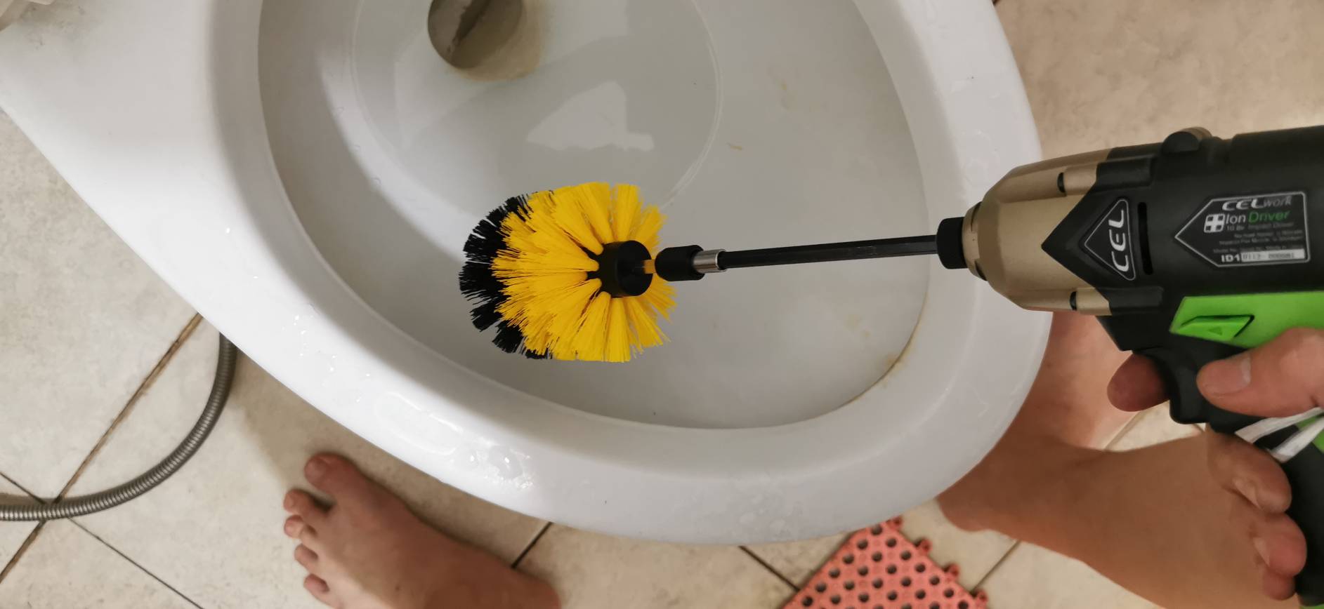 OT224 ชุดแปรงขัดสำหรับต่อสายแบ็ต สว่านไร้สาย *** ไม่ได้แถมสว่าน