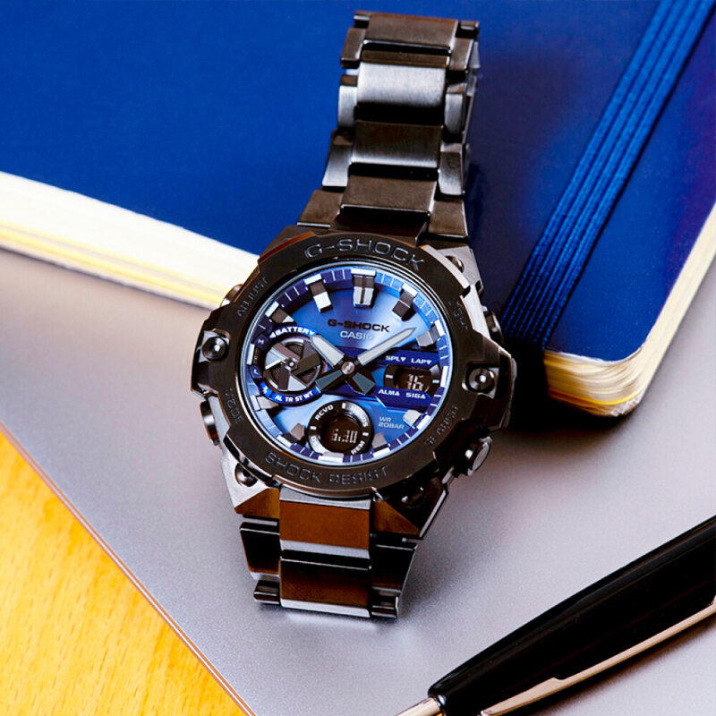 CASIO นาฬิกาข้อมือผู้ชาย G-SHOCK รุ่น GST-B400BD-1A2DR นาฬิกา นาฬิกาข้อมือ นาฬิกาผู้ชาย Tough Solar (พลังงานแสงอาทิตย์) Bluetooth GST-B400BD-1A2