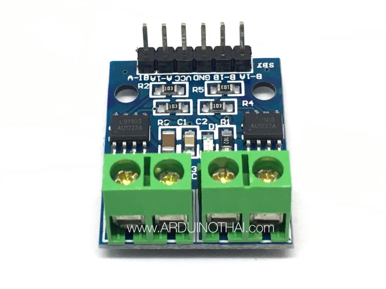 บอร์ดขับมอเตอร์ DC / stepper motor driver board (L9110S)