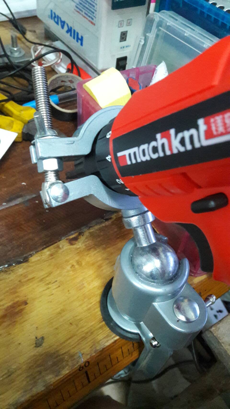 CP03 ปากกาจับสว่าน/หินเจียร ติดโต๊ะ หมุนได้ 360 องศา สำหรับงาน DIY ยี่ห้อ YGT งานเยอรมัน