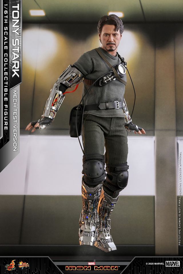 Hot Toys MMS581B 1/6 Iron Man - Tony Stark (Mech Test Version) (Special Edition Bonus)