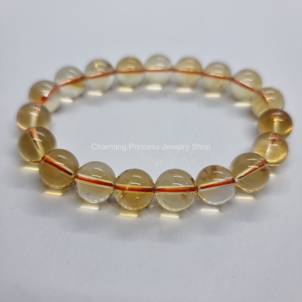 Citrine AAA หรือ ซิทริน 10 มม อัญมณีประจำราศีพิจิก