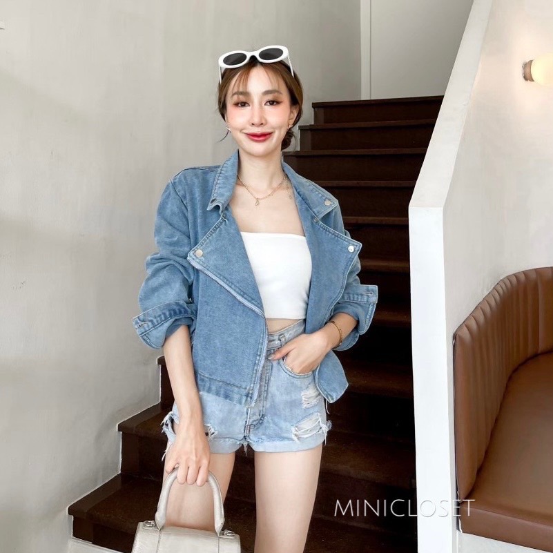 แจ็คเก็ตยีนส์กันหนาว สไตล์Zara