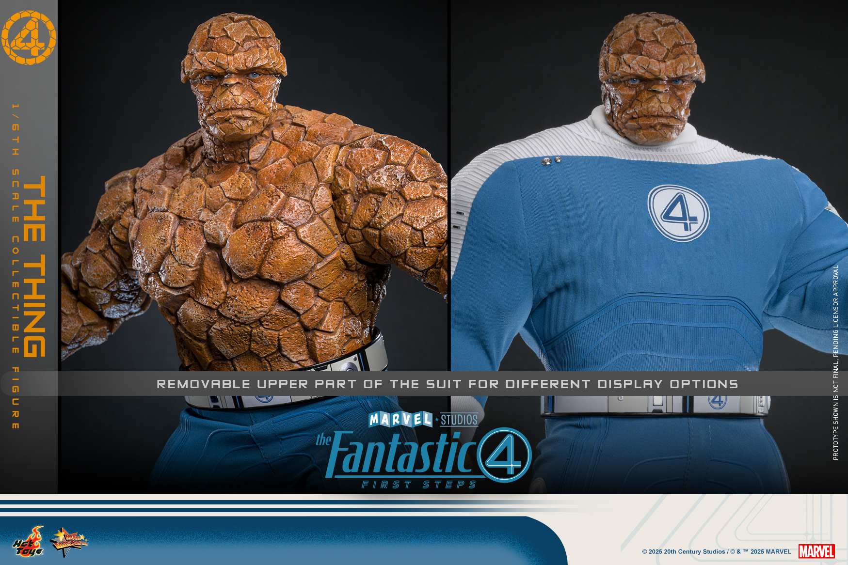 Hot Toys MMS813 The Fantastic Four: First Steps - The Thing