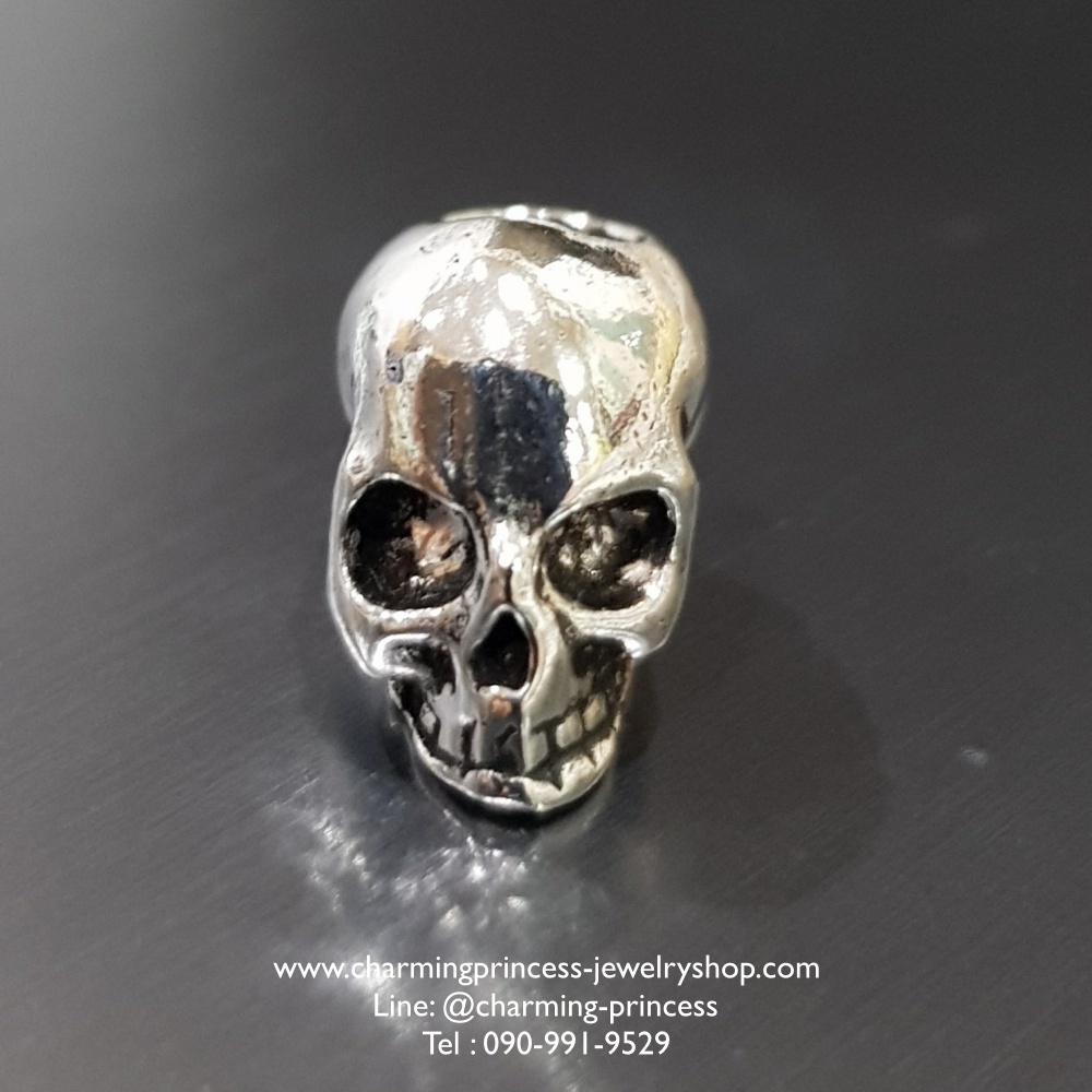 ตัวคั่นหัวกระโหลกเท่ๆ สไตล์โครมฮาร์ท Skull Chrome Hearts Inspired 925 Sterling Silver