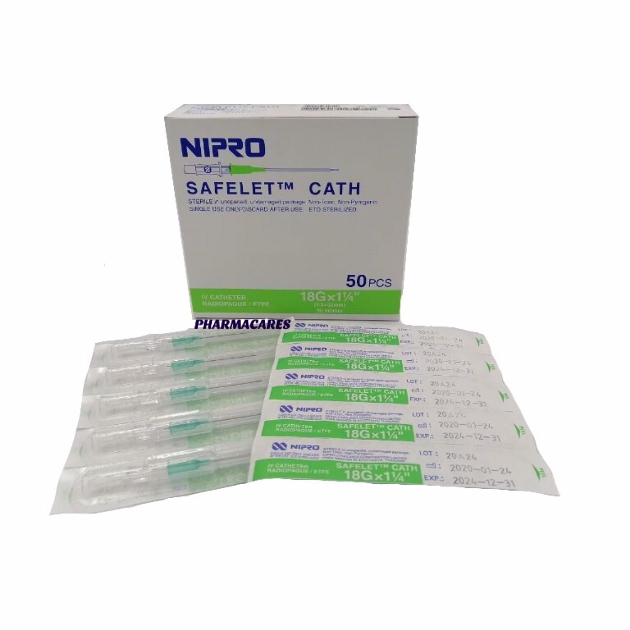 NIPRO SAFELET CATH 18GX1 1/4 ***ส่งฟรี ถึง 31/10/25