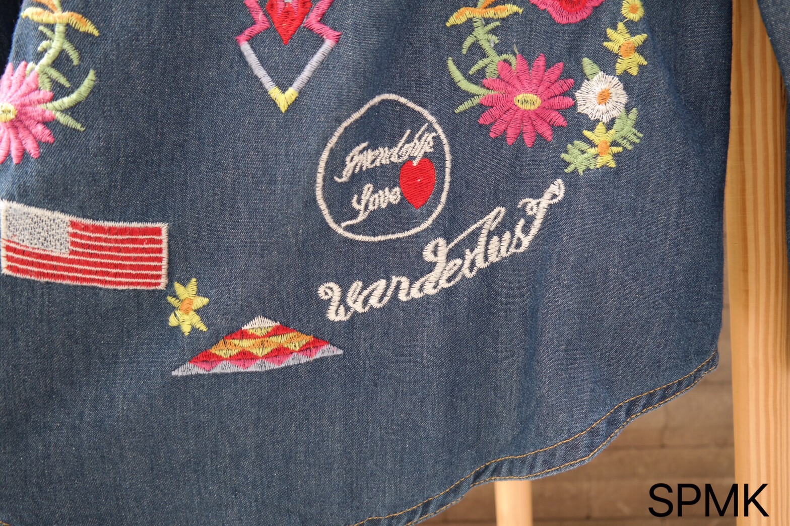 Shirt ยีนส์ boho vintage ผ้านิ่ม ใส่สบาย ปักแน่นๆสีสดใสมาแล้วคะ