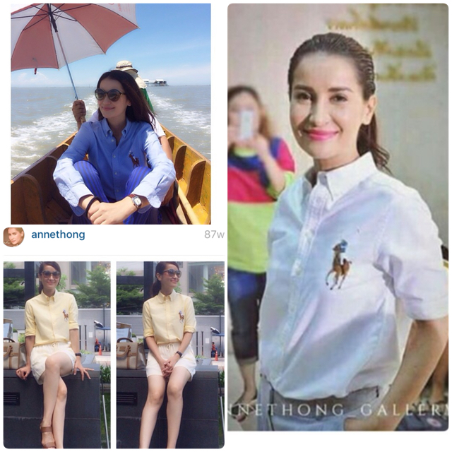 เข้าเพิ่มคร้า ขายดีสุดๆ Polo by Ralph Lauren Classic Shirt ทรง classic ผ้า cotton100% ใส่ match ง่ายได้ทุกโอกาส แบบคุณแอน ทองประสมใส่ และเหล่าดาราเซเลปใส่ตรึมเลยจ้า Must Have คร้า